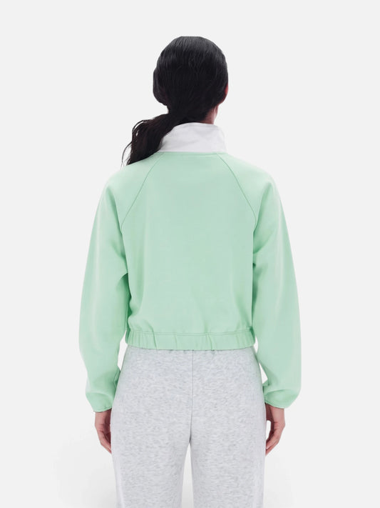 Campera Reebok Vector Track Top - Glitch Aqua/Barley Gris
