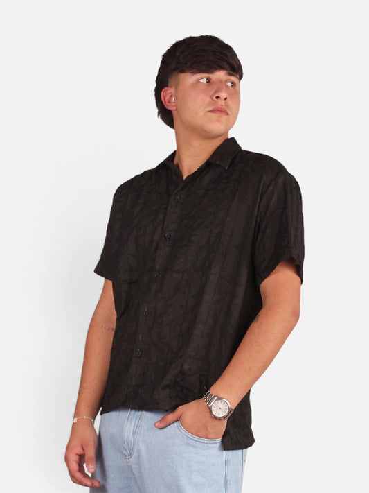 Camisa NTF Napoles Crochet Negra