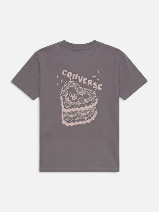Remera Mujer Converse Sweet Tee Gris