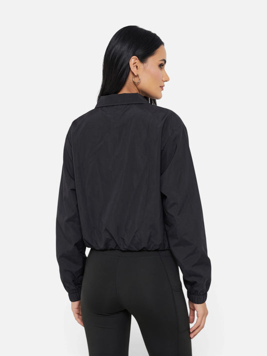 Campera Reebok Brooklyn Cropped Flight Jacket - Negro