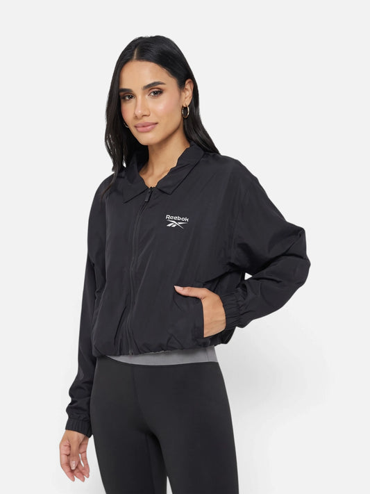 Campera Reebok Brooklyn Cropped Flight Jacket - Negro