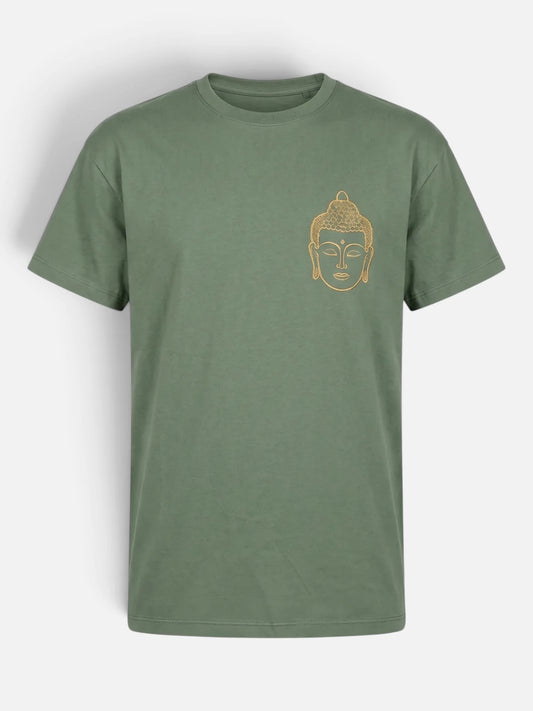 Remera Good Budha Head Verde