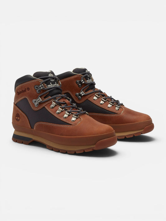 Botas Timberland Euro Hiker Mid Lace Boot Rust Full Grain Marron Gris