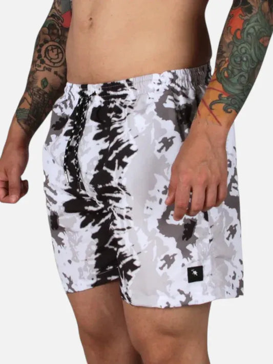 Malla Gotcha Batik Niño Negro Blanco