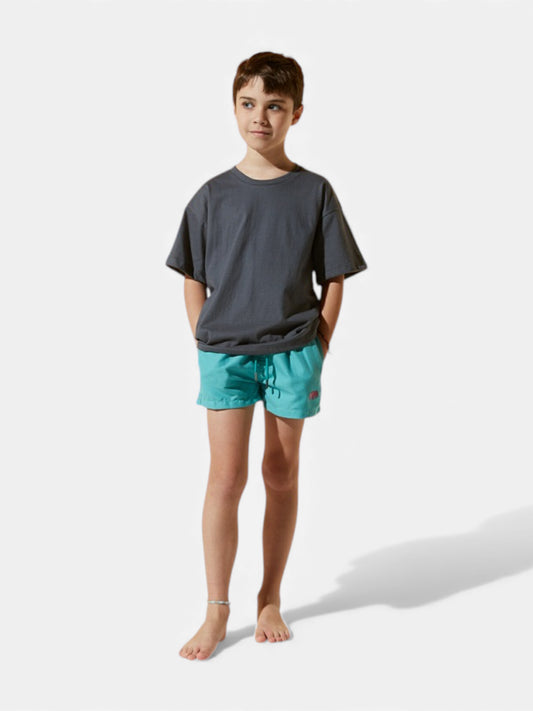 Malla Niño Elepants Liso Verde Agua