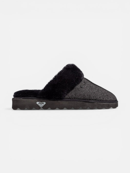 Pantuflas Roxy Malmo Gris Negro