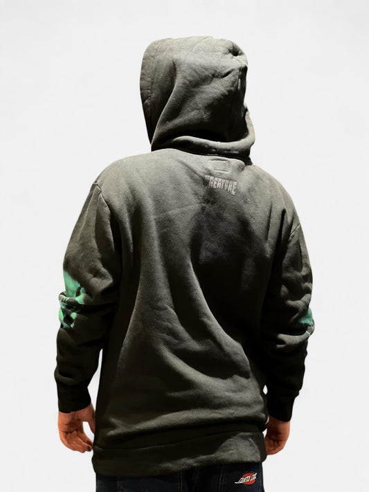 Buzo Creature Batik Head High Print Gris Oscuro