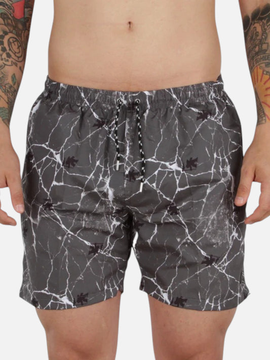 Malla Gotcha Cracked Gris Oscuro