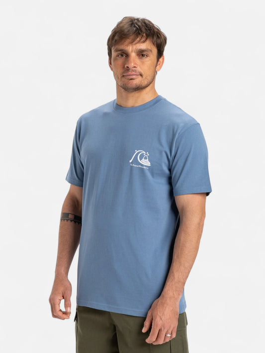 Remera Quiksilver Evo Original Bs Azul
