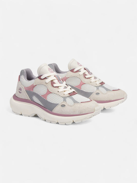 Zapatillas Timberland Mujer Hazel Lane Low Lace Plateado Blanco Violeta