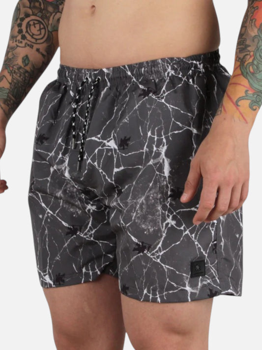Malla Gotcha Cracked Gris Oscuro