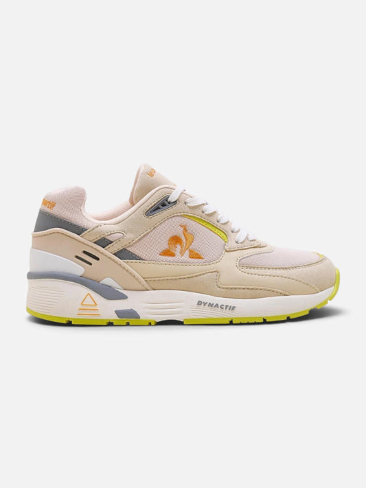 Zapatillas Le Coq Sportif R1100 Sand/Lime/Naranja