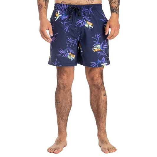 Malla Quiksilver Tb Volley Perfect Feel 17 Violeta Negro - Indy