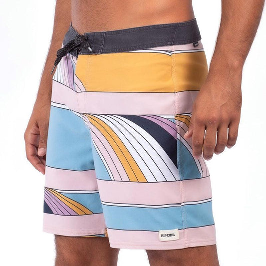 Malla Rip Curl Mge Lines 18 Rosa Celeste - Indy