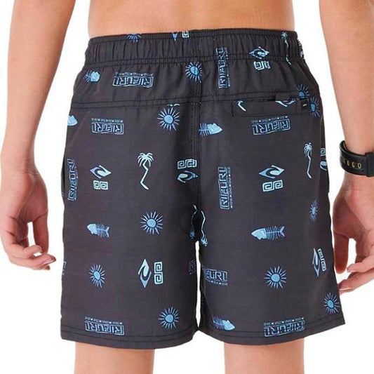 Malla Rip Curl Tube Heads Sun 12 Niño Gris Oscuro - Indy