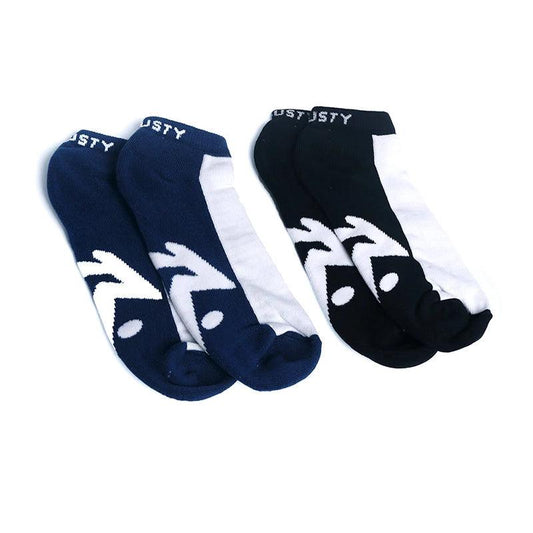 Medias Rusty Double Soquetes x2 Negro Azul - Indy