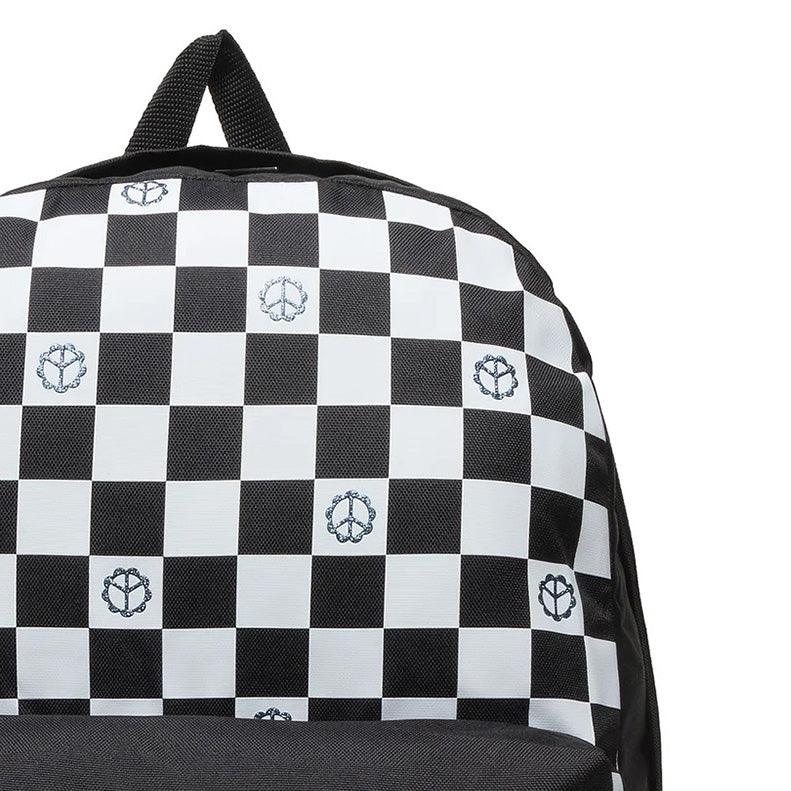 Mochila Vans Glitter Check Realm Negro Blanco - Indy