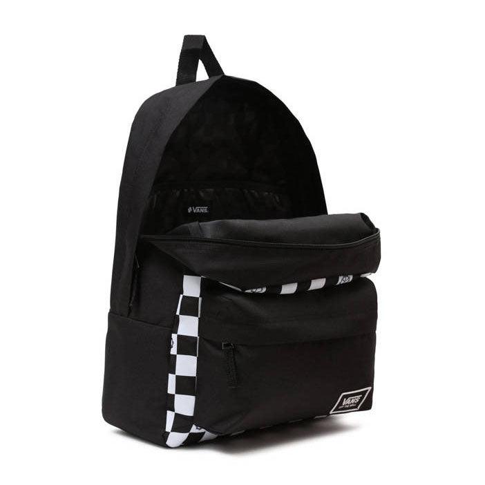 Mochila Vans Glitter Check Realm Negro Blanco - Indy
