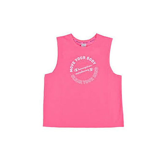 Musculosa Champion Sport Graphic Mujer Rosa Fluor - Indy