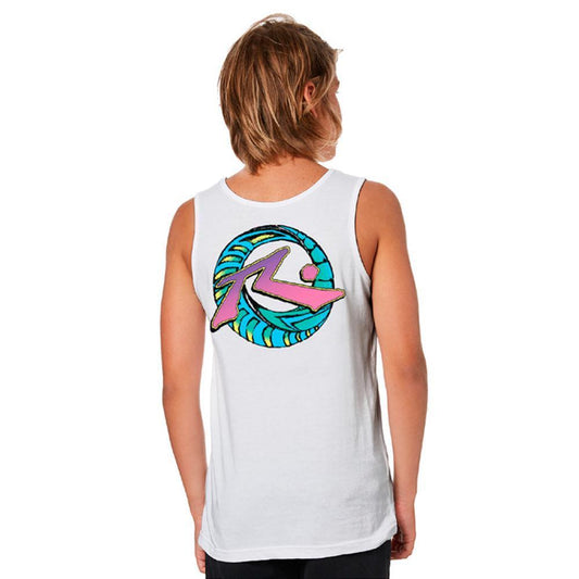 Musculosa Rusty Scargot Boys Blanco Print - Indy