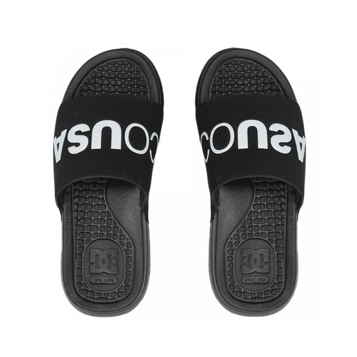 Ojota Dc Slide Negro Blanco - Indy