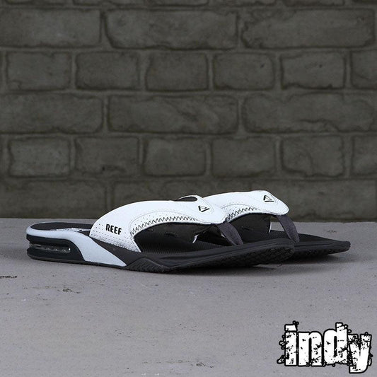 Ojota Reef Fanning Gris Blanco - Indy