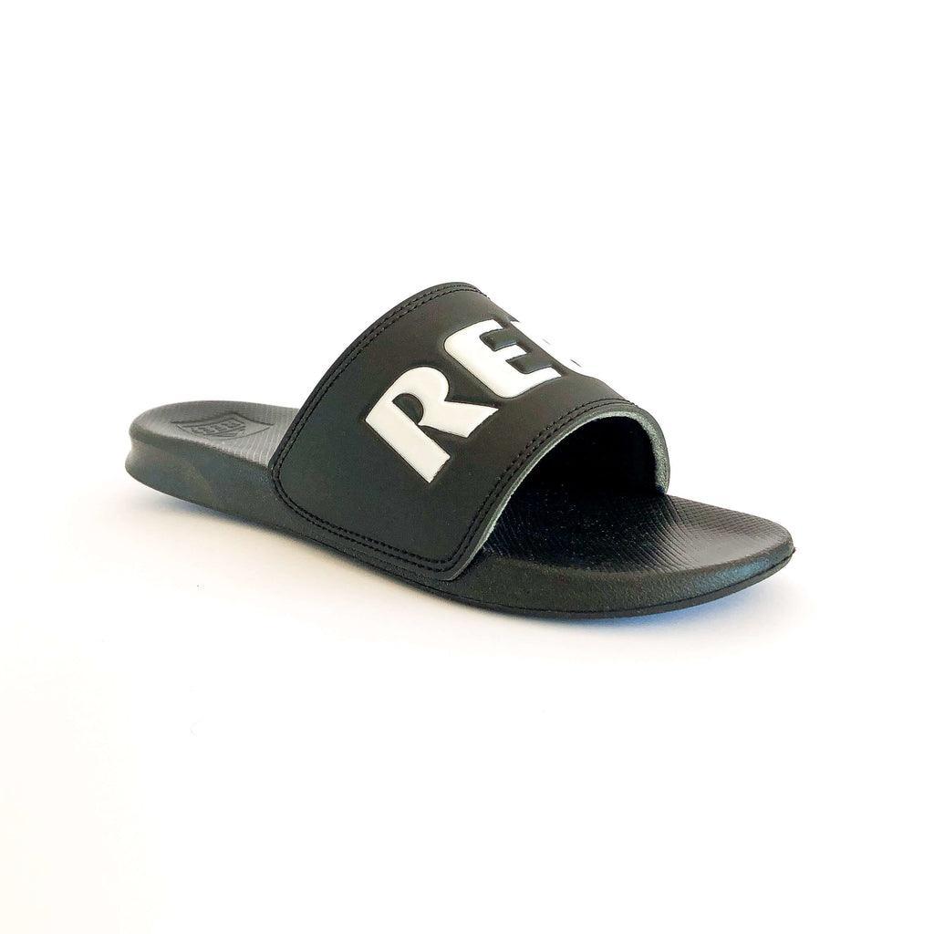 Ojota Reef Slide Ul Negro Blanco - Indy
