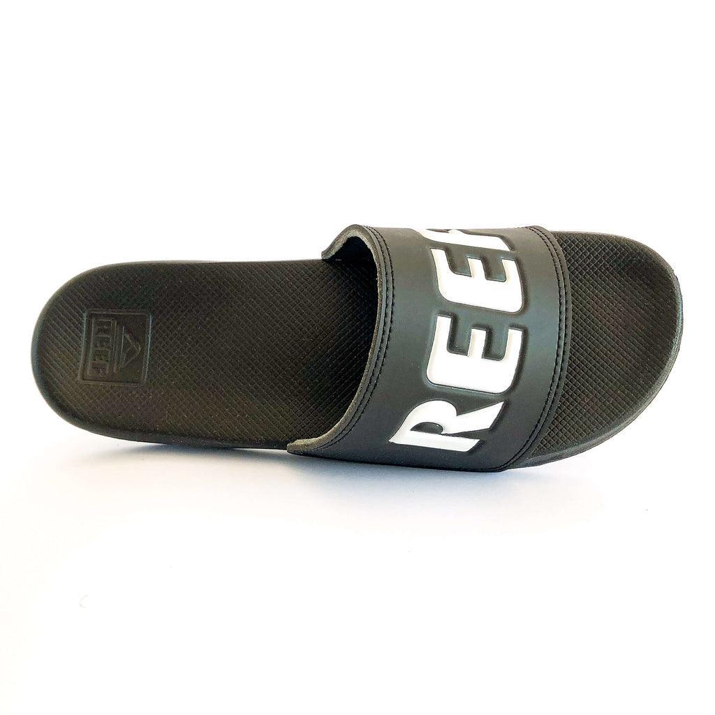 Ojota Reef Slide Ul Negro Blanco - Indy