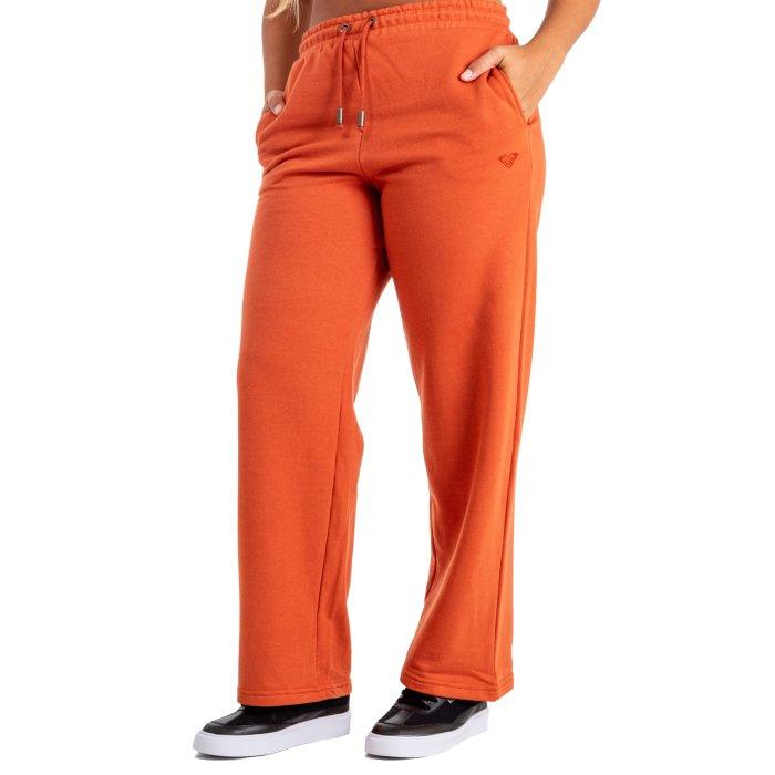 Pantalon Buzo Roxy Basic Logo Oversized Ladrillo - Indy