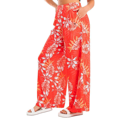 Pantalon Roxy Midnight Avenue Rojo Print - Indy