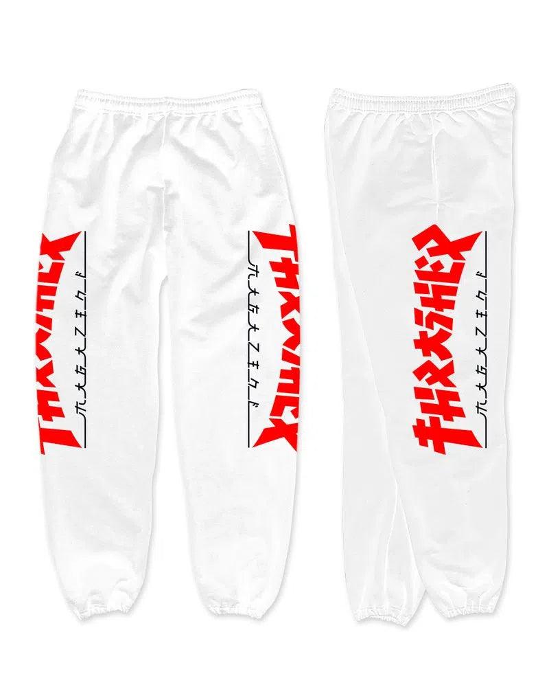 Pantalon Thrasher Buzo Godzilla Blanco Rojo - Indy