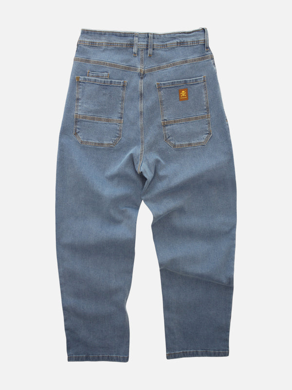 Pantalon Familyarg Crop Baggy Celeste