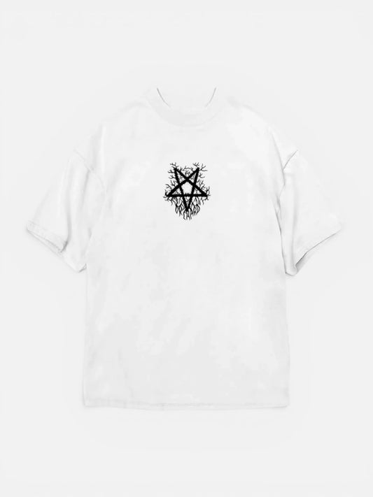 Remera Orchard Pentagram Blanco