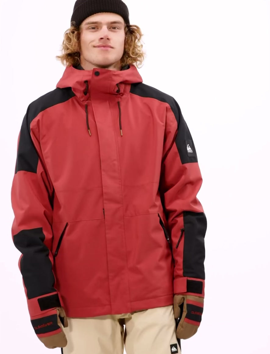 Campera Quiksilver Snow Radicalo Rojo Negro