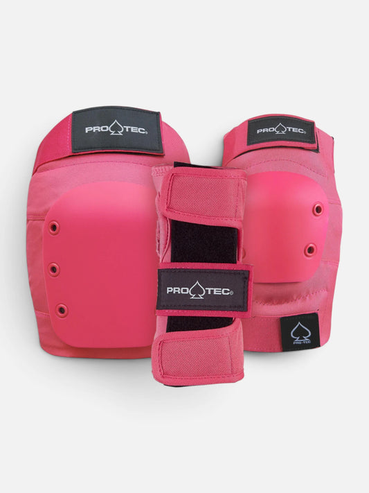 Protecciones Protec Niños Street Jr. 3 Pack Pad Set Rosa