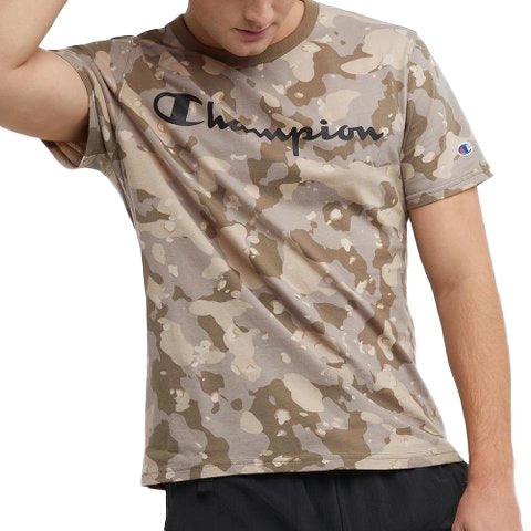 Remera Champion Camo Classic Logo Camuflado