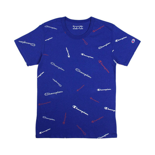 Remera Champion Classic Logo Aop Azul - Indy