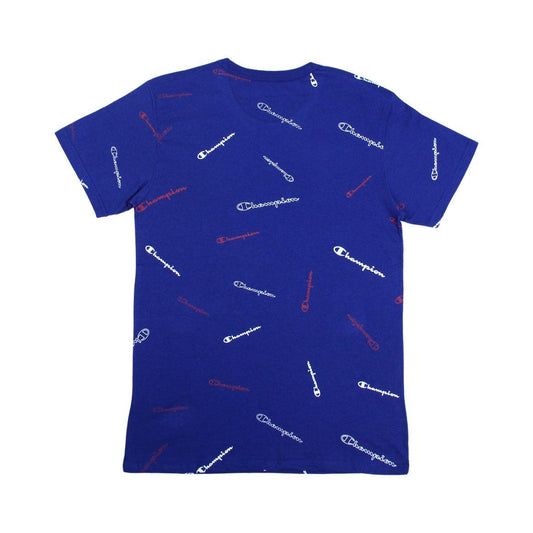 Remera Champion Classic Logo Aop Azul - Indy