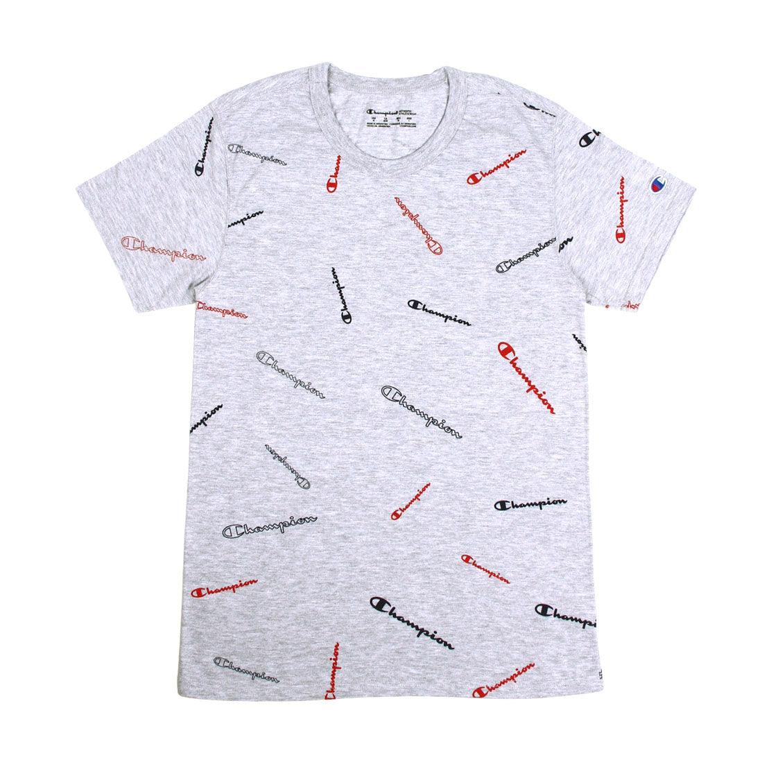 Remera Champion Classic Logo Aop Gris - Indy