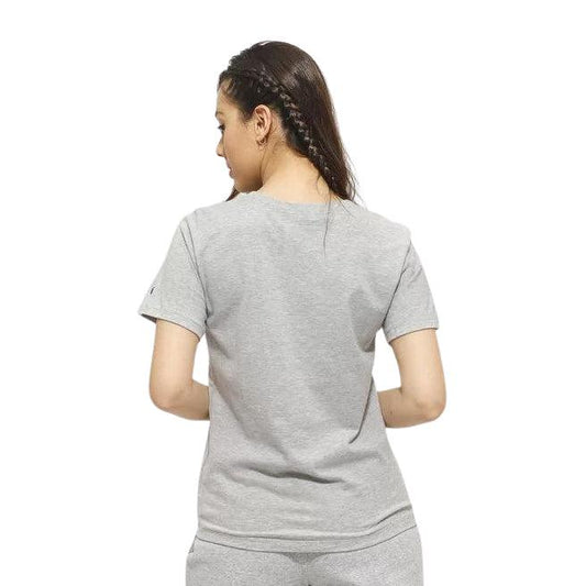 Remera Champion Classic Logo Girl Gris - Indy