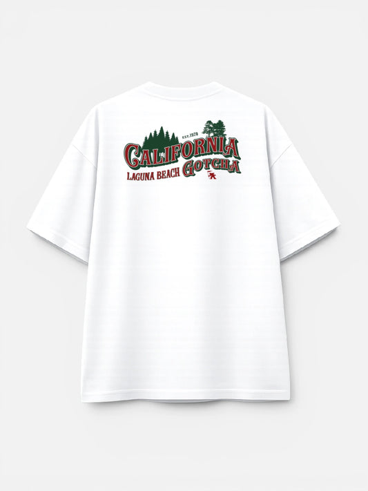 Remera Gotcha Christmas Junior Blanco