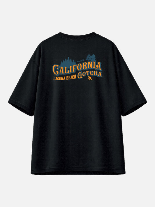 Remera Gotcha Christmas Oversize Negro