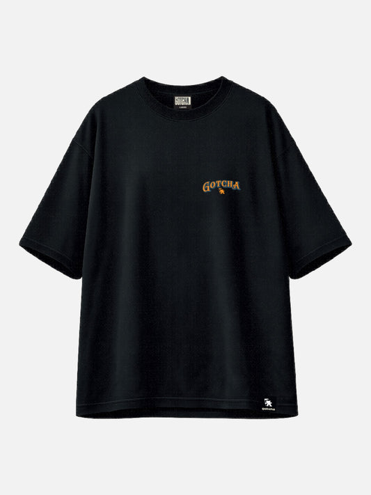 Remera Gotcha Christmas Oversize Negro
