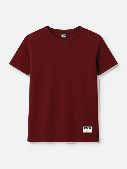 Remera Gotcha Basic Bordo