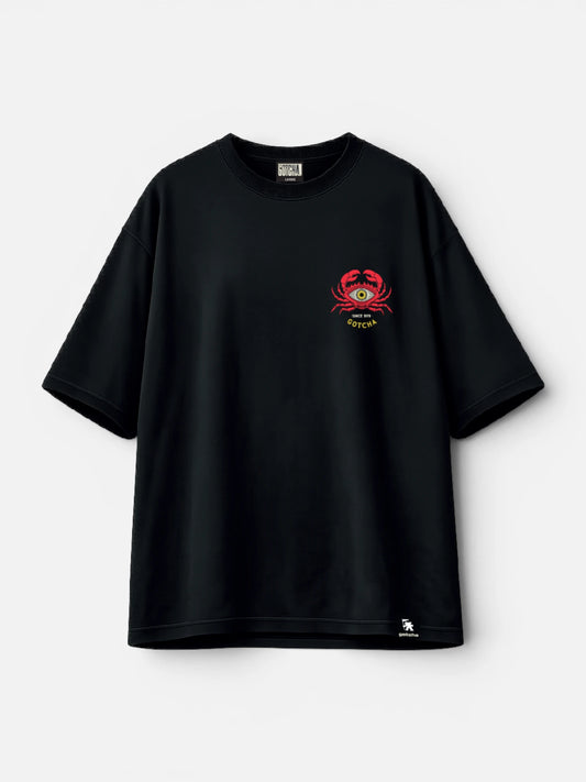 Remera Gotcha Eyecrab Oversize Negro