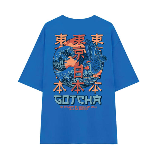 Remera Gotcha Evolution Oversize Azul - Indy