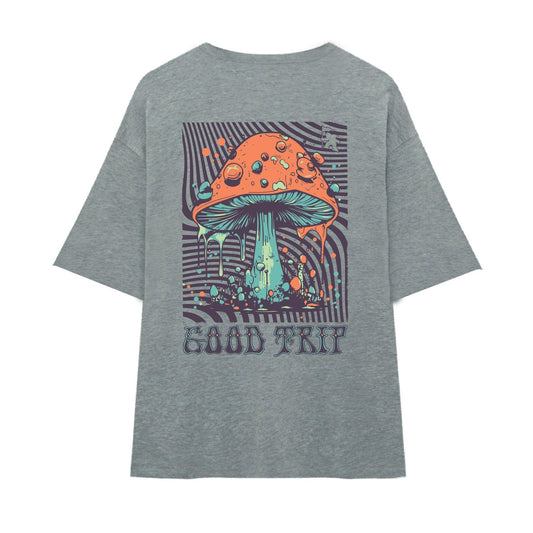 Remera Gotcha Good Trip Oversize Gris Melange - Indy