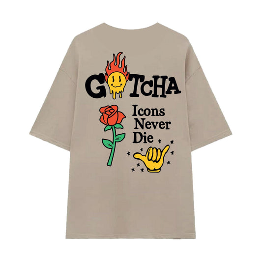 Remera Gotcha On Fire Oversize Arena - Indy