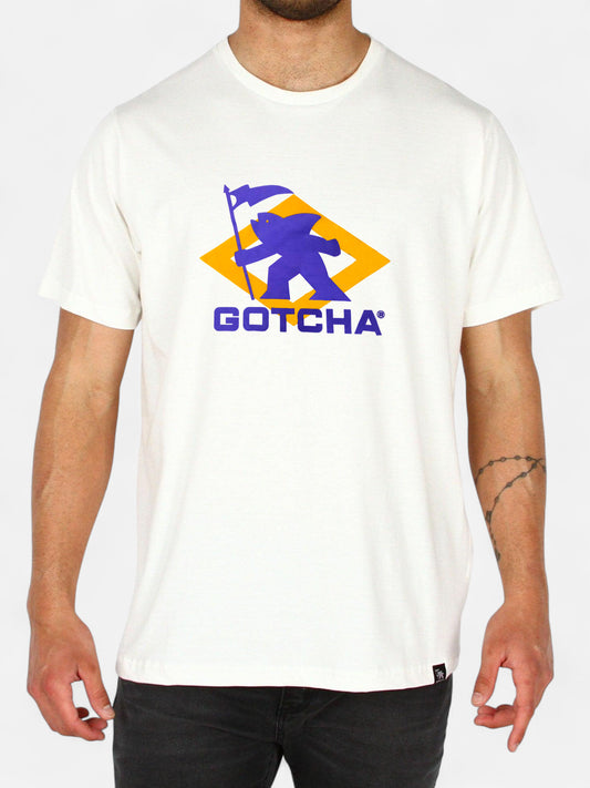 Remera Gotcha Sharkman Blanco