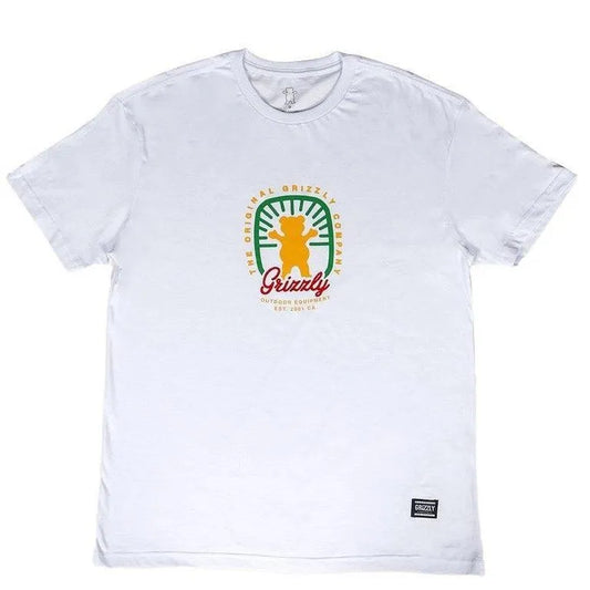 Remera Grizzly Locally Grown Blanco - Indy